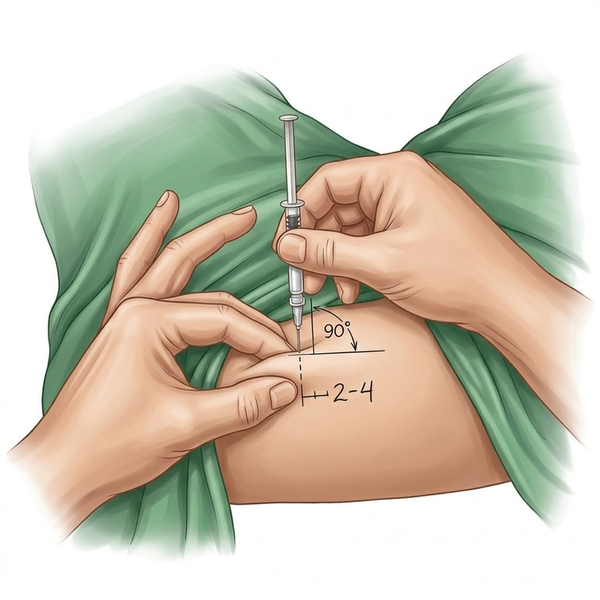Position at 90° illustration.